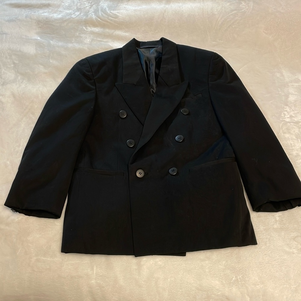 Boys double breasted black blazer, size 11.
